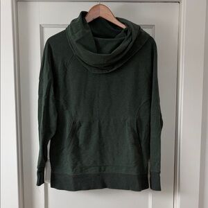 L.L. Bean Forest Green Cowl Neck Sweatshirt